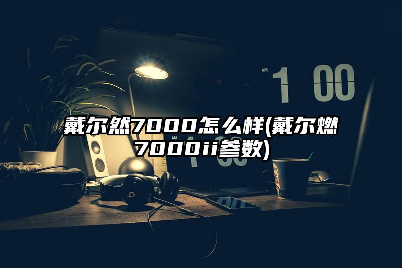 戴尔然7000怎么样(戴尔燃7000ii参数)