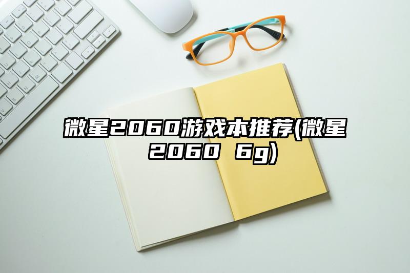 微星2060游戏本推荐(微星 2060 6g)